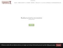 Tablet Screenshot of casalaesperilla.com